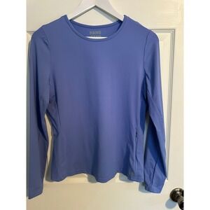 Hang Ten Blue Long Sleeve Top Crew Neck UPF 50+Medium